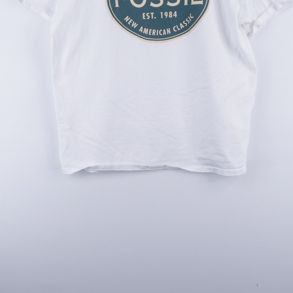 90s Fossil Mens XL Spell Out Circle Logo T Shirt - Picture 3 of 8